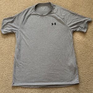 Under Armour Men's Heather Gray Short Sleeve Tee